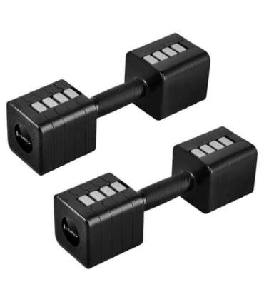 HL02 ADJUSTABLE DUMBBELLS BLACK 2 x 5 KG HMS