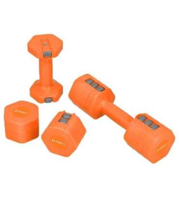HL03 ADJUSTABLE DUMBBELLS ORANGE 2 x 2.5 KG HMS