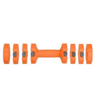 HL03 ADJUSTABLE DUMBBELLS ORANGE 2 x 2.5 KG HMS