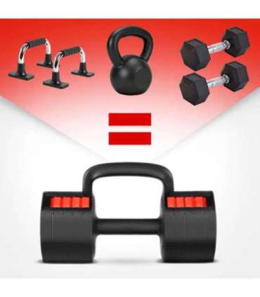 HL05 3in1 ADJUSTABLE DUMBBELL WITH PUSH-UP BAR AND KETTLEBELL FUNCTION HMS