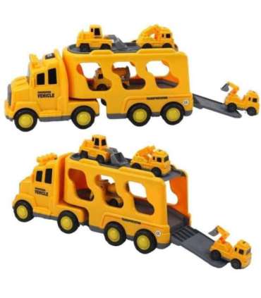 WOOPIE puksiirauto komplekt 5 autoga - teedeabi