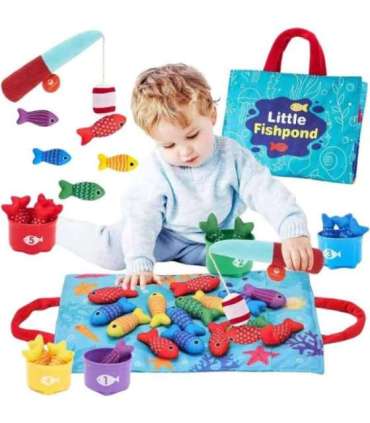 WOOPIE Zestaw Małego Wędkarza Nauka Liczenia 22 El.