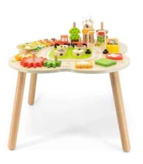 VIGA PolarB laud / väike laud — hariv tegevus: püramiid, ksülofon, sensoorika, Montessori