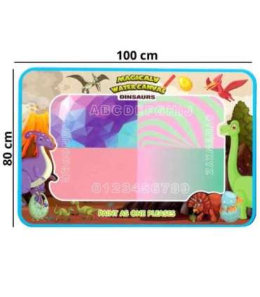 WOOPIE Magiczna Mata Wodna do Malowania XXL Pieczątki Cyferki 100x80 cm