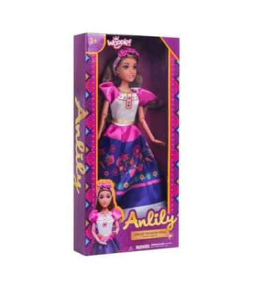 WOOPIE ROYAL Lalka Modowa Lily Tradycyjny Strój Kwietny Wzór