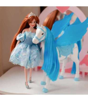 WOOPIE ROYAL Lalka Emi w Błękitnej Sukience Tiulowej