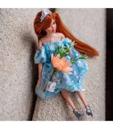 WOOPIE ROYAL Lalka Emi w Błękitnej Sukience Tiulowej