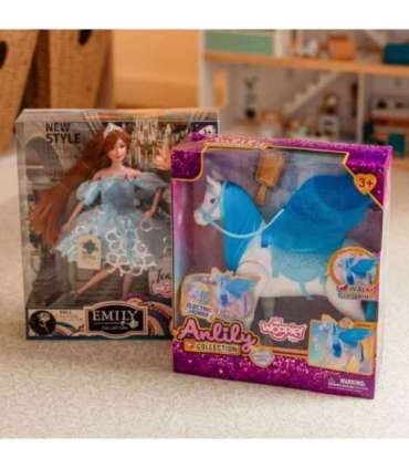 WOOPIE ROYAL Lalka Emi w Błękitnej Sukience Tiulowej