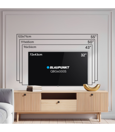 Blaupunkt QLED TV 43QBG6000S 43 Smart TV Google TV Black