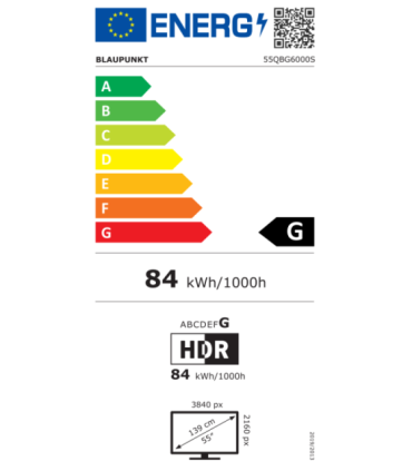 Blaupunkt QLED TV 55QBG6000S 55 Smart TV Google TV Black