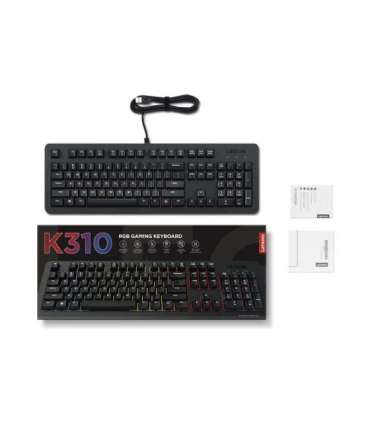 Lenovo K310 keyboard Gaming USB US English Black