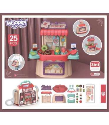 WOOPIE Кондитерская и мороженое — чемодан/сумка 3 в 1, 25 шт.