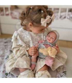 WOOPIE ROYAL Пупс 36 см в одежде с мишкой, с аксессуарами для кормления