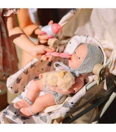 WOOPIE ROYAL Пупс 36 см в одежде с мишкой, с аксессуарами для кормления