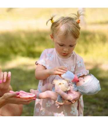 WOOPIE ROYAL Пупс 36 см в одежде с мишкой, с аксессуарами для кормления