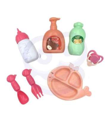 WOOPIE ROYAL Пупс 36 см в одежде с мишкой, с аксессуарами для кормления