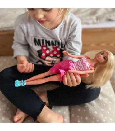 WOOPIE ROYAL Lalka Lily Bobas Krzesełko do Karmienia Zestaw Akcesoria