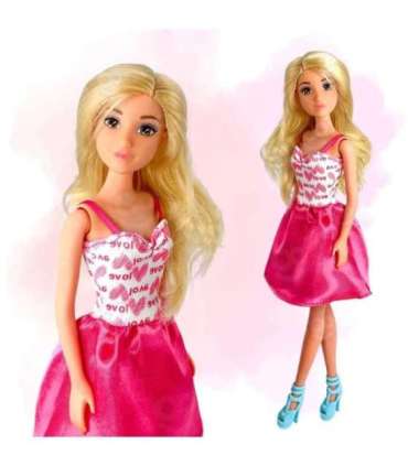 WOOPIE ROYAL Lalka Lily Bobas Krzesełko do Karmienia Zestaw Akcesoria