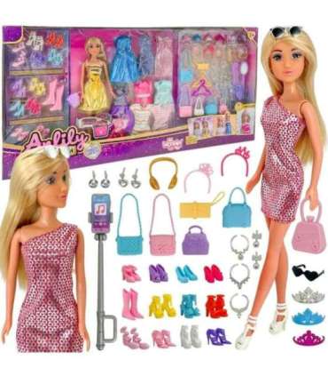 WOOPIE ROYAL Lalka Lili Modelka Stylistka Modowa z Akcesoriamii