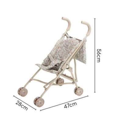 WOOPIE ROYAL Wózek dla Lalek Spacerówka Vintage Flower