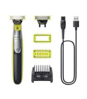 Philips OneBlade Face + Body QP2834/23, 1x Original blade, 1x 360 blade, 5-in-1 comb (1,2,3,4,5 mm), 60 min run time/4hour charg