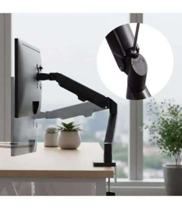 Maclean monitor mount, gas spring, 17"-32", 2-10kg, black, MC-133