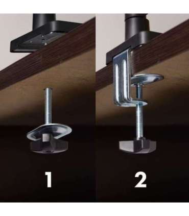 Maclean monitor mount, gas spring, 17"-32", 2-10kg, black, MC-133