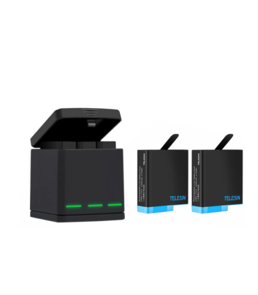 3-slot charger box Telesin for GoPro Hero 8 + 2 batteries (GP-BNC-801)