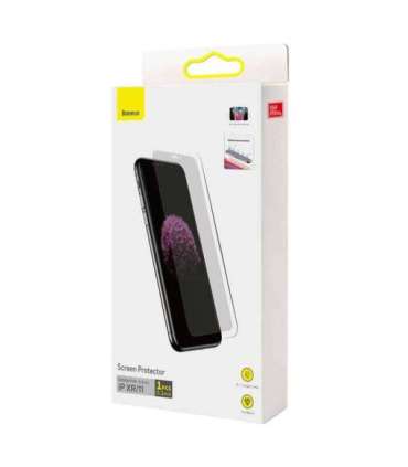 Baseus 0.3mm Full-screen and Full-glass Tempered Glass (1pcs pack) for iPhone XR/11 6.1 inch