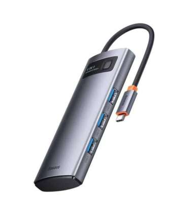 Hub 4in1 Baseus Metal Gleam Series, USB-C to 4x USB 3.0
