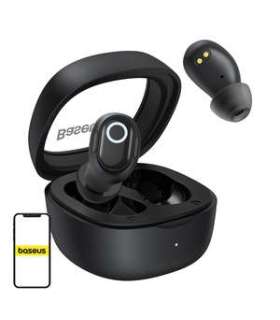 Wireless headphones Baseus Bowie WM02 TWS, Bluetooth 5.0 (black)