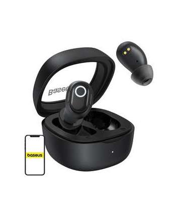 Wireless headphones Baseus Bowie WM02 TWS, Bluetooth 5.0 (black)