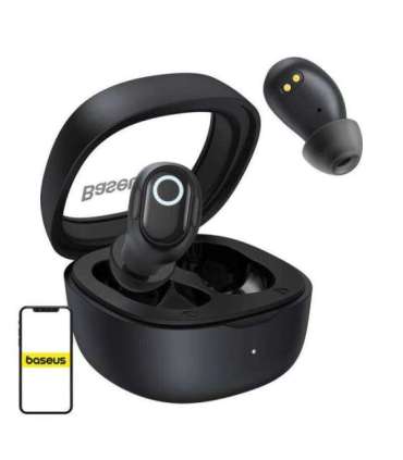 Wireless headphones Baseus Bowie WM02 TWS, Bluetooth 5.0 (black)