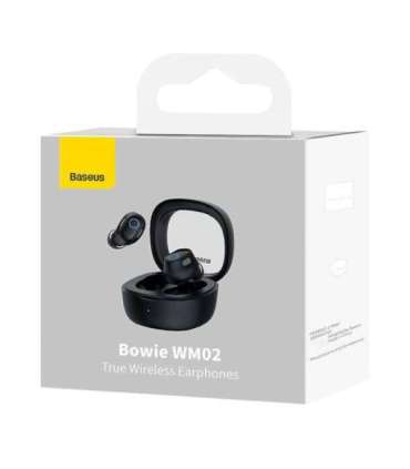 Wireless headphones Baseus Bowie WM02 TWS, Bluetooth 5.0 (black)