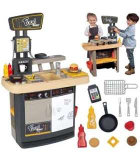 SMOBY 2-ühes restoran-baar lastele - köök, söögituba ja aksessuaarid