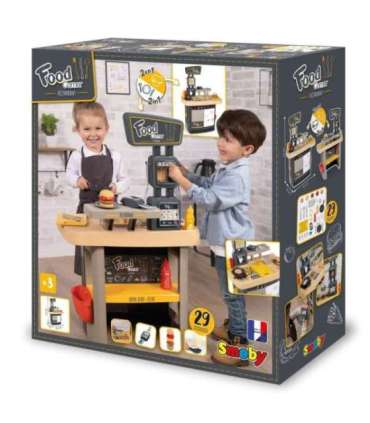 SMOBY Ресторан-бар для детей 2 в 1 - кухня, столовая и аксессуары