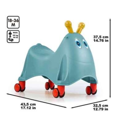 FEBER Jeździk Odpychacz Casual Chodzik Obrotowe kółka 360° 1+