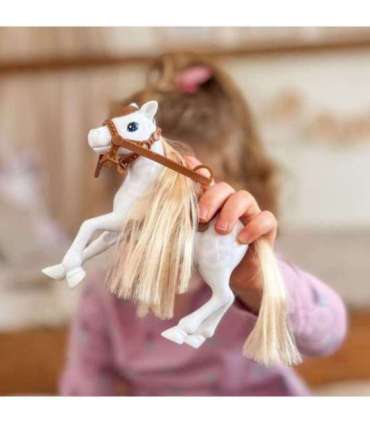 WOOPIE ROYAL Lalka Niki Zestaw z Koniem Samochodem i Przyczepą