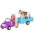 WOOPIE ROYAL Lalka Niki Zestaw z Koniem Samochodem i Przyczepą