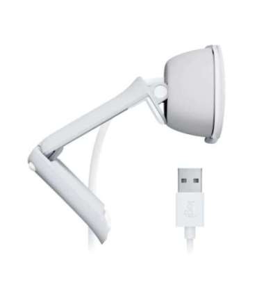 Logitech Brio 100 Full HD Webcam, 2 MP, FHD 1080p, 58°, USB, Off-White