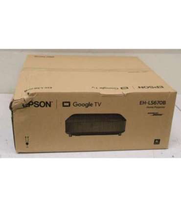 SALE OUT. Epson EH-LS670B 4K Pro-UHD 3LCD Projector/3600Lm/16:9/5000000:1, Black Epson EH-LS670B Full HD (1920x1080)