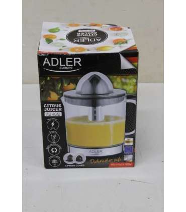 SALE OUT. Adler AD 4012 Citrus Juicer, 2 Pressing Cups for Big and Small Citrus Fruits, 40W, Black Adler Citrus Juicer
