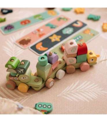 CLASSIC WORLD Montessori puidust röövikurongi pusle