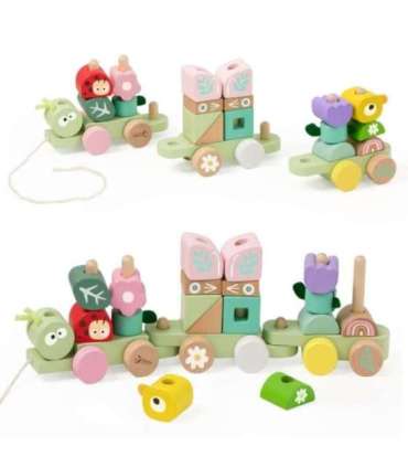 CLASSIC WORLD Montessori puidust röövikurongi pusle