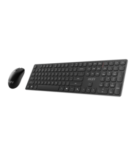MSI FORGE K210 WIRELESS COMBO Keyboard and Mouse Set Wireless Mouse included US Black Scissor