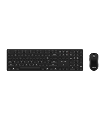 MSI FORGE K210 WIRELESS COMBO Keyboard and Mouse Set Wireless Mouse included US Black Scissor