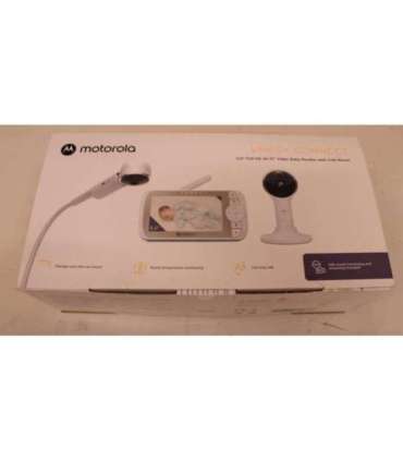 SALE OUT. Motorola VM65X CONNECT 5.0" Full HD Wi-Fi Video Baby Monitor with Crib Mount, White/Gold Motorola Full HD