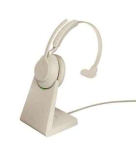 Jabra Evolve2 65 USB-C Beige MS Chrg stand Mono