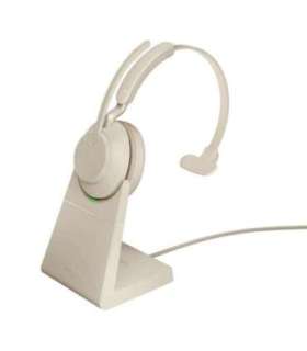 Jabra Evolve2 65 USB-C UC Chrg stand Mono - Beige