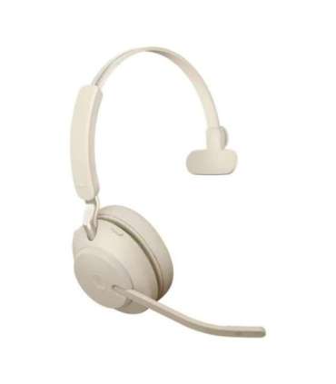 Jabra Evolve2 65 MS Mono Link380c - wireless over-ear headphones, beige